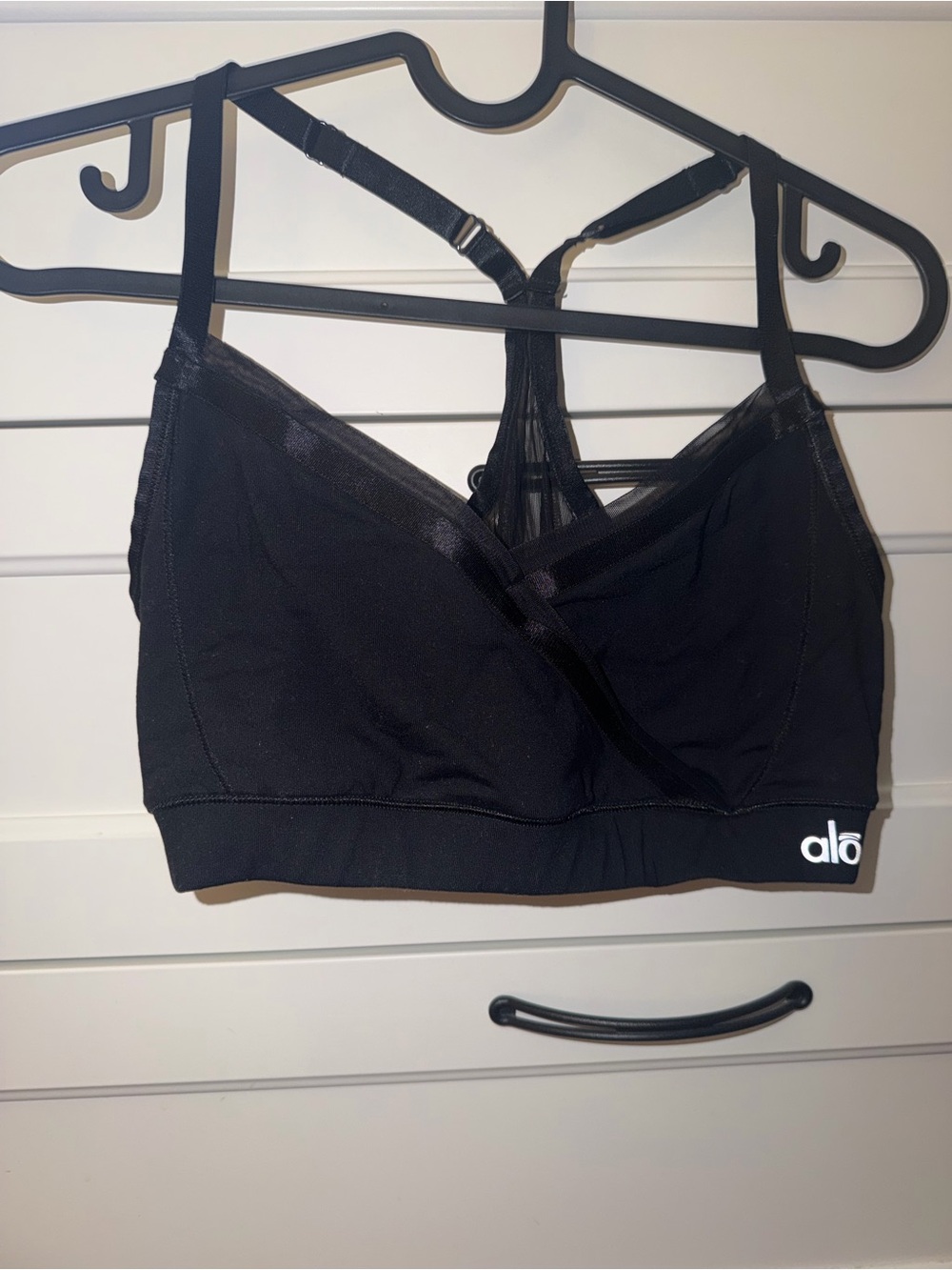 Alo Black Strappy Sports Bra Small